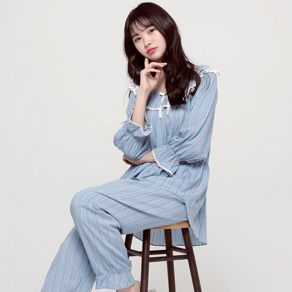 알콩단잠 여성잠옷 라벤더블러쉬 레이온 7부소매 상하세트